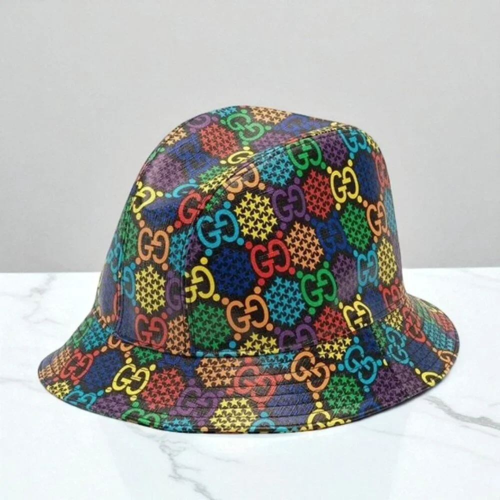 NWT Gucci GG Psychedelic fedora hat size M(58cm)